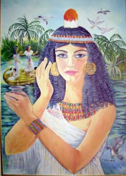 Cleopatra olio su tela 50x60 anno 2005 - WOODNS